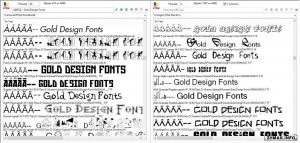  Gold Design Fonts 