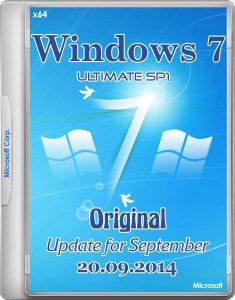  Windows 7 Ultimate With SP1 Original Update for September by 43 Region 20.09.2014 (x64/RUS) 