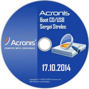  Acronis Boot CD / USB Sergei Strelec 17.10.2014 (x64/RUS) 