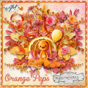  Осенний скрап-комплект - Orange peps 